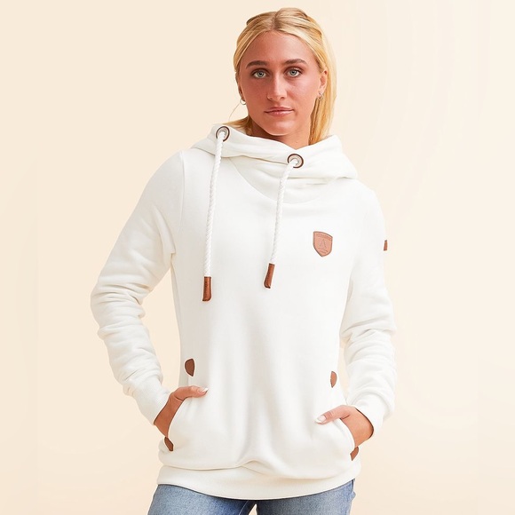 Wanakome Tops - Wanakome Artemis Hooded Sweatshirt in Ivory